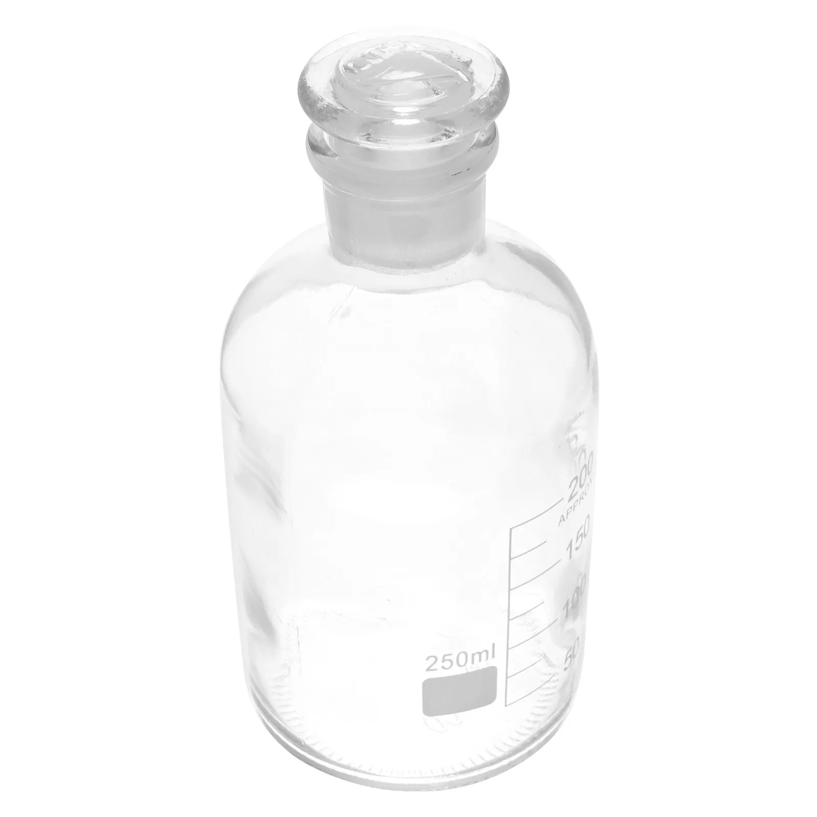 1Pcs Chemical Glass Bottle Wide Mouth Reagent Container Borosilicate Lab Grade Frosted Stopper Easy Identification Storage