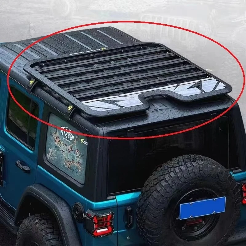 رف أمتعة حامل سقفي حامل البضائع سبائك الألومنيوم رف السقف العلوي ل J-eep Wrangler JL 2018 + JL1269 #2