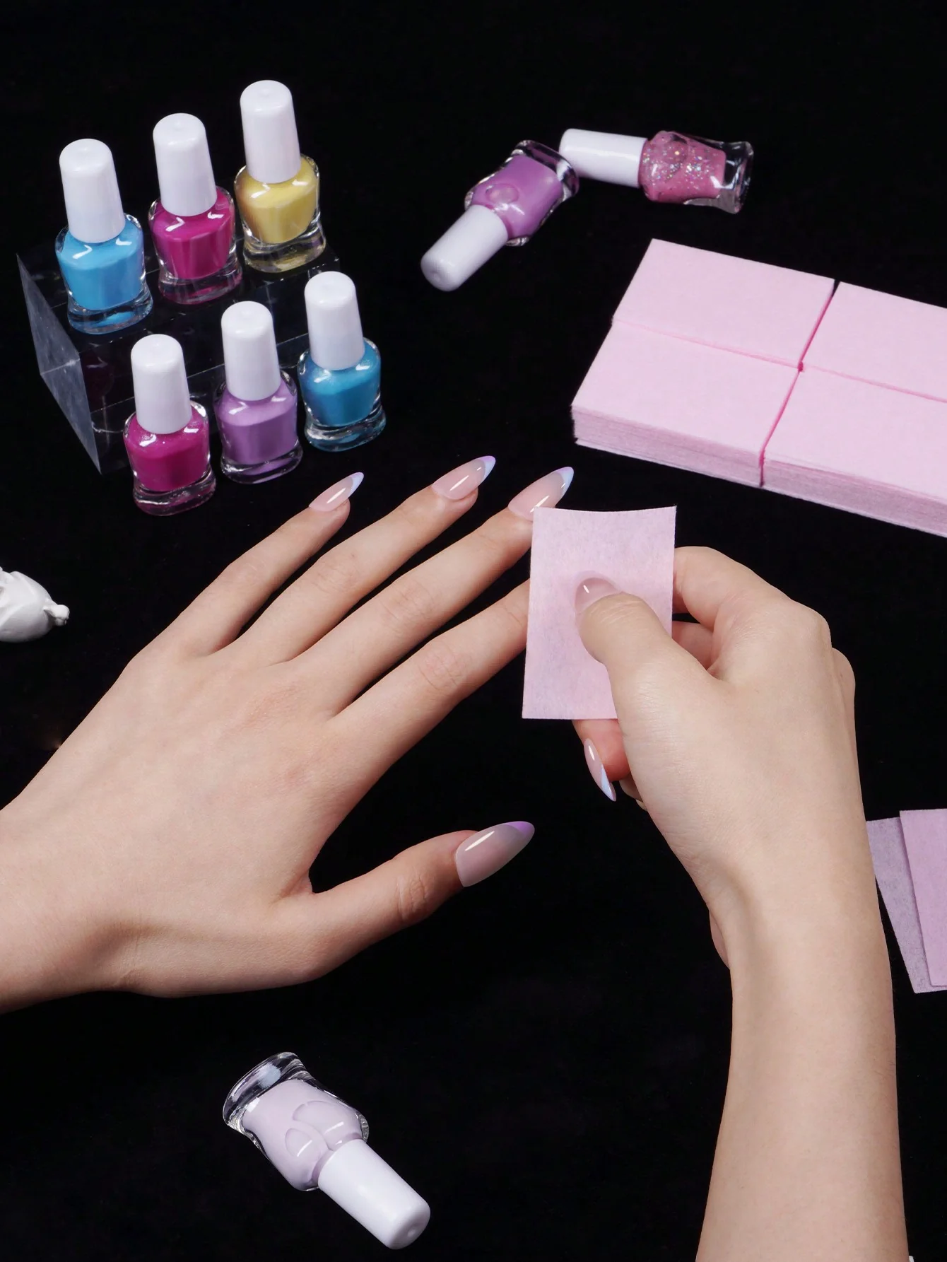 600 salviette per unghie senza pelucchi, tamponi per rimuovere lo smalto, morbidi cuscinetti per rimuovere lo smalto in acetone non tessuto salviette per unghie per la preparazione delle unghie