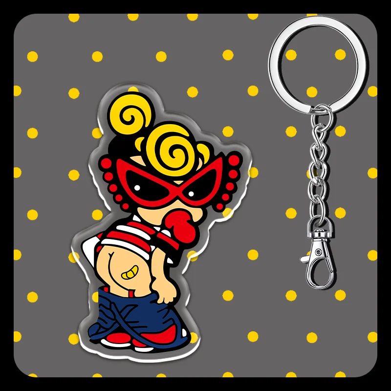 12 سنتيمتر HYSTERIC MINI سلسلة مفاتيح مصنوعة من الأكريليك HYSTERIC MINI اكسسوارات اكسسوارات ظهره مفتاح السيارة الديكور الأطفال هدية لطيف