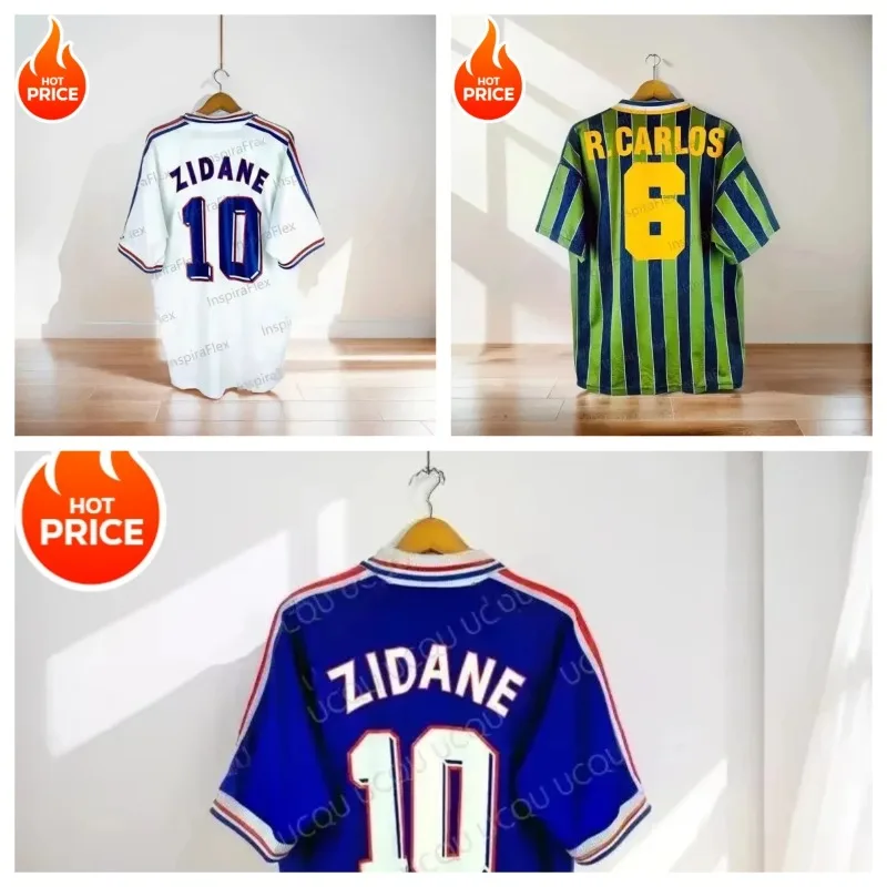 2025 Vintage Classic Summer#9#5 ZIDANE Soccer Sport T-shirt HomeAway Kit Football Jersey for AdultKids Personalized Jerse