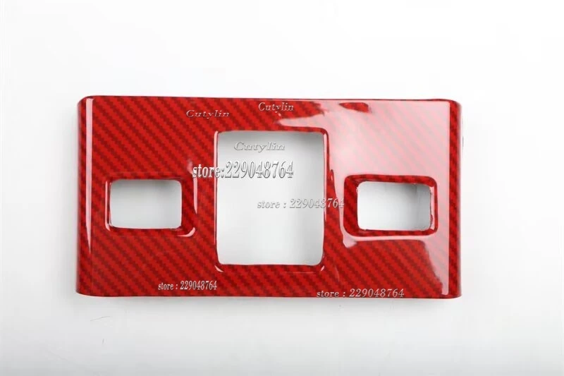 LHD RHD For Subaru WRX STI XV 2014-2020 ABS Red Carbon Fiber Gear Shift Panel Cover Trim Window Switch Frame Sticker Styling - view 3