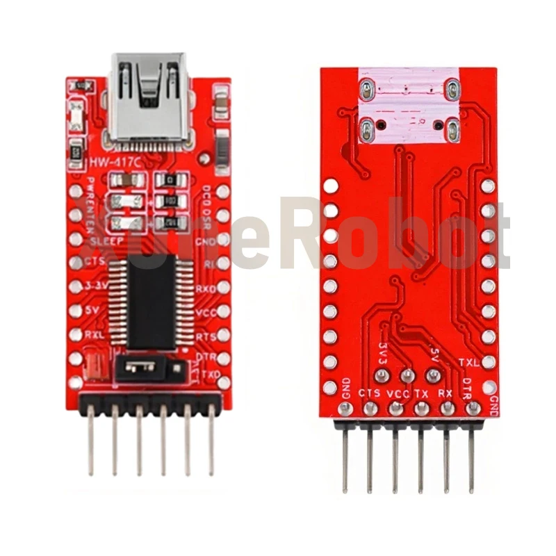 FT232RL FT232 FTDI USB 3.3 فولت 5.5 فولت إلى TTL وحدة مهايئ مسلسل لاردوينو FT232 برو منفذ صغير USB إلى TTL 232 Mini / Type-C USB