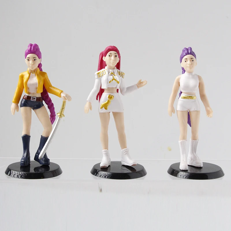 Hot Kpop Demon Hunters Action Figure Toy Derpys Tiger Rumi Mira Zoey Sussy Figurine Doll per i fan Regalo di Natale..