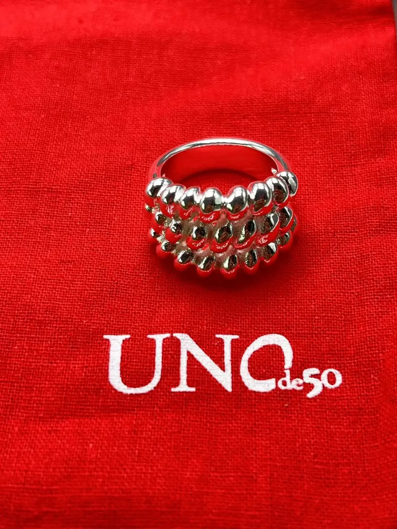 2023 Unode50 Hot Selling Spaanse Mode Creatieve Elegante Vrouwen Ring Romantische Vakantie Sieraden Cadeau Tas Met Tas