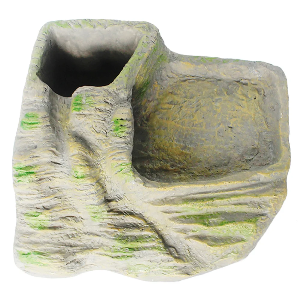 

Resin Turtle Climb Platform Lifelike Basking Rockery For Reptile Hideout Tortoise Tank Decoration Scene Layout Prop