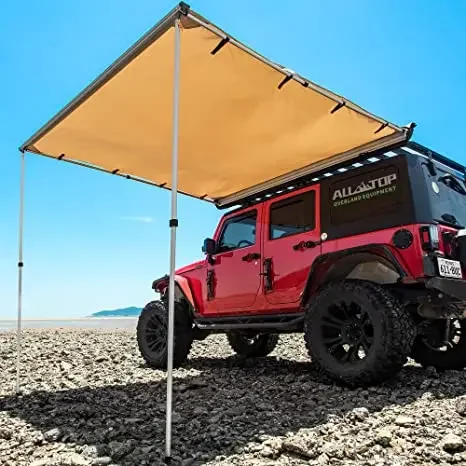 Outdoor Car Awning Heavy Duty Retractable SUV Rooftop Side Tent