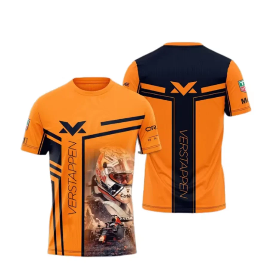 

F1 Racing Summer Men's T-shirt 3D printed F1 team oversized T-shirt loose top
