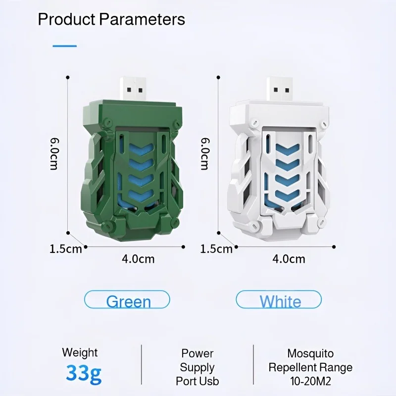 Mini Portable USB Electric Mosquito Repellent 110℃ Constant Heating, Plug Play Electronic Mosquito Killer for Home  Camping Car image 6