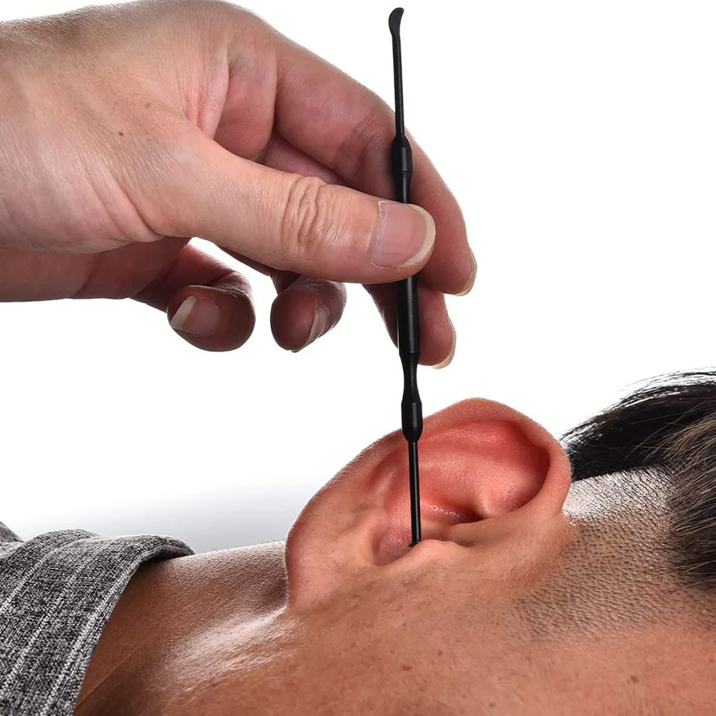 

1Set Ear Wax Remover Set Stainless Steel Durable Polished Smooth Surface Safe Ergonomic Anti-Slip Design Spiral Spring Massaging