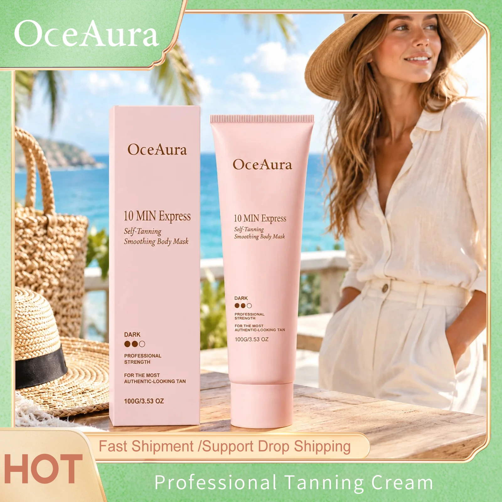Tanning Cream Lasting Moisturizing Self Solarium Sunless Tanner For Body & Face Skin Glow Bronzer Outdoor Tanning Product Lotion