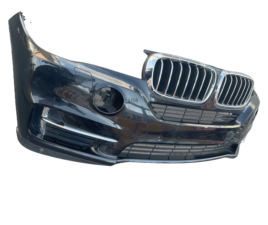 

The Classic Hit X5F15 Front Luxury Sport Bumper Surrounds Chrome-plated air Intake Medium Mesh Grille with Silver Trim for