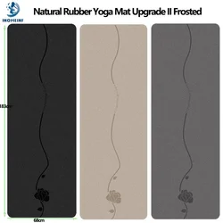 Nuovo tappetino in PU resistente antiscivolo su due lati Tappetino yoga in gomma naturale smerigliata aggiornato Materasso yoga ecologico assorbente per l'alito