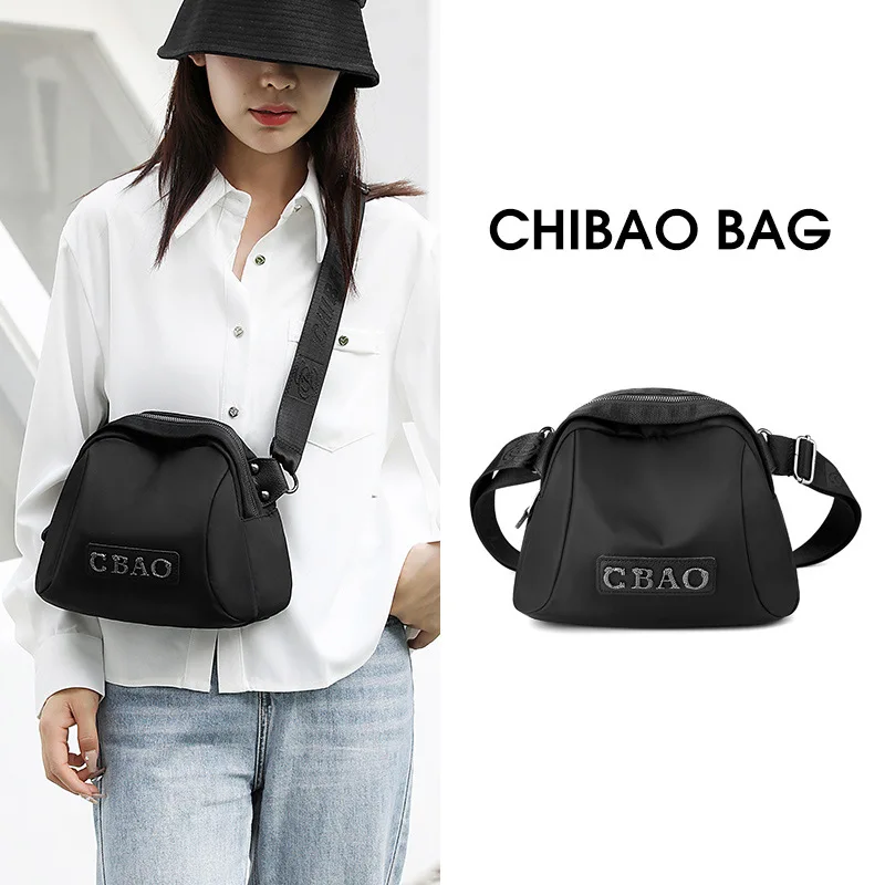 Bolsa tiracolo feminina de ombro único, bolsa de lona, bolsa versátil para cintura, concha oxford, esporte de lazer, nova moda