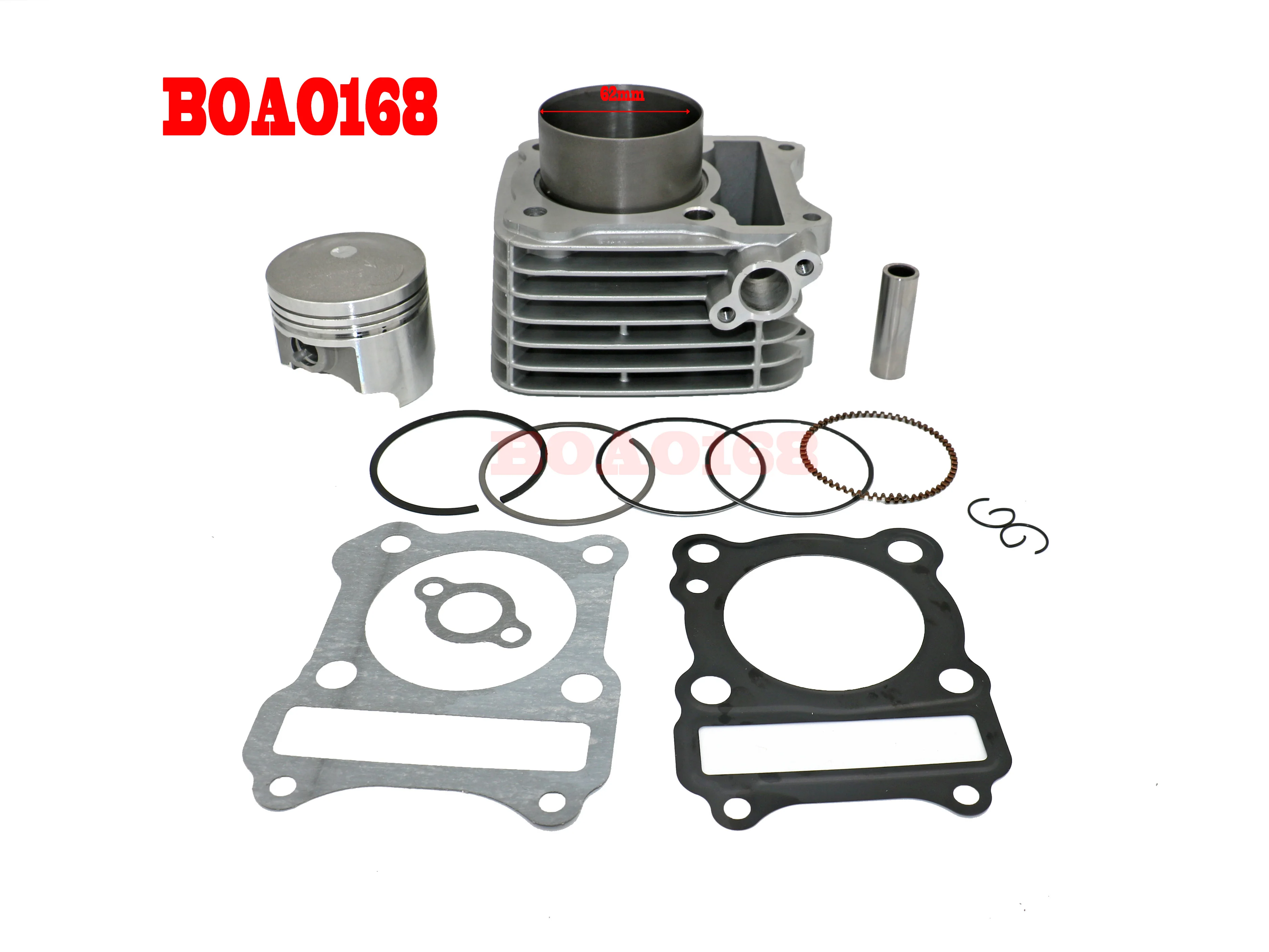 Motorcycle Cylinder Kit 62mm Big Bore For SUZUKI GS125 GN125 EN125 GZ125 DR125 TU125 KLX125 GS150 GN150 157FMI K157FMI Modified