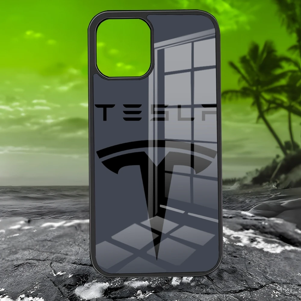 Energy Electric T-Teslaes-S custodia per telefono PC + TPU per Iphone 15 16 14 Pro Max 11 13 12 Mini 15 6 8 7 Plus X Xs XR Cover posteriore