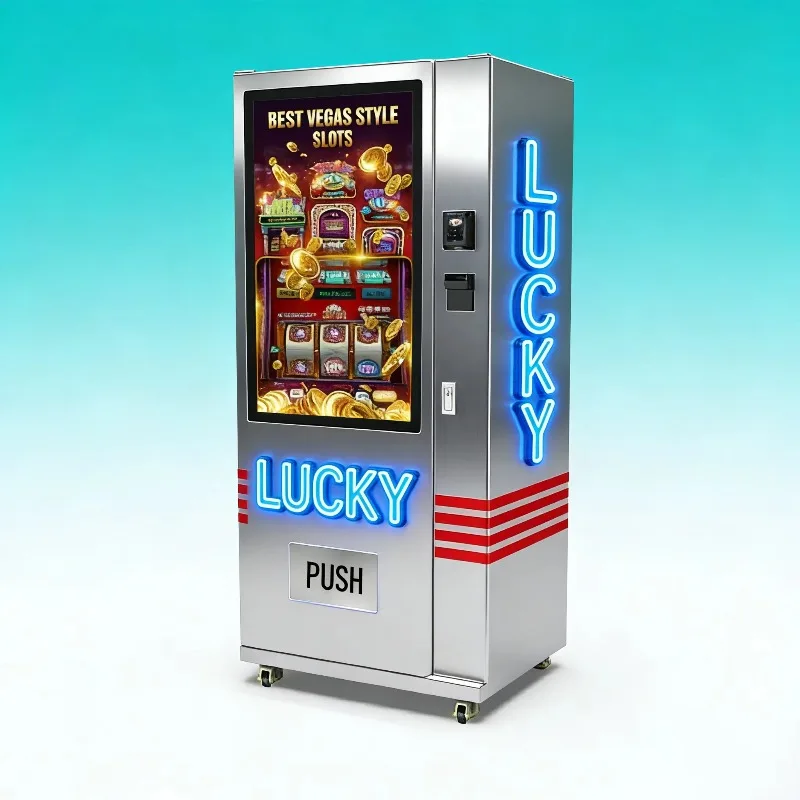 Lottery Ticket Machine Fixed on the Ground Big Screen 24 Types Lotteries NFC/Cash Payment UK 1 Years Warranty SDK Customized