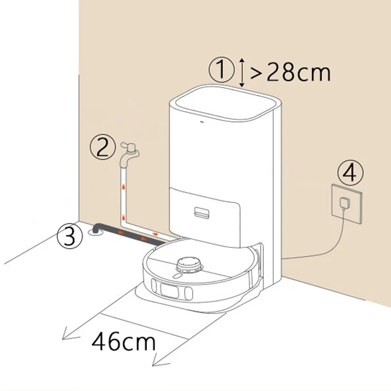 Automatic Water change System for XIAOMI 1S（B116）; 2 pro （B113CN）robot vacuum cleaner