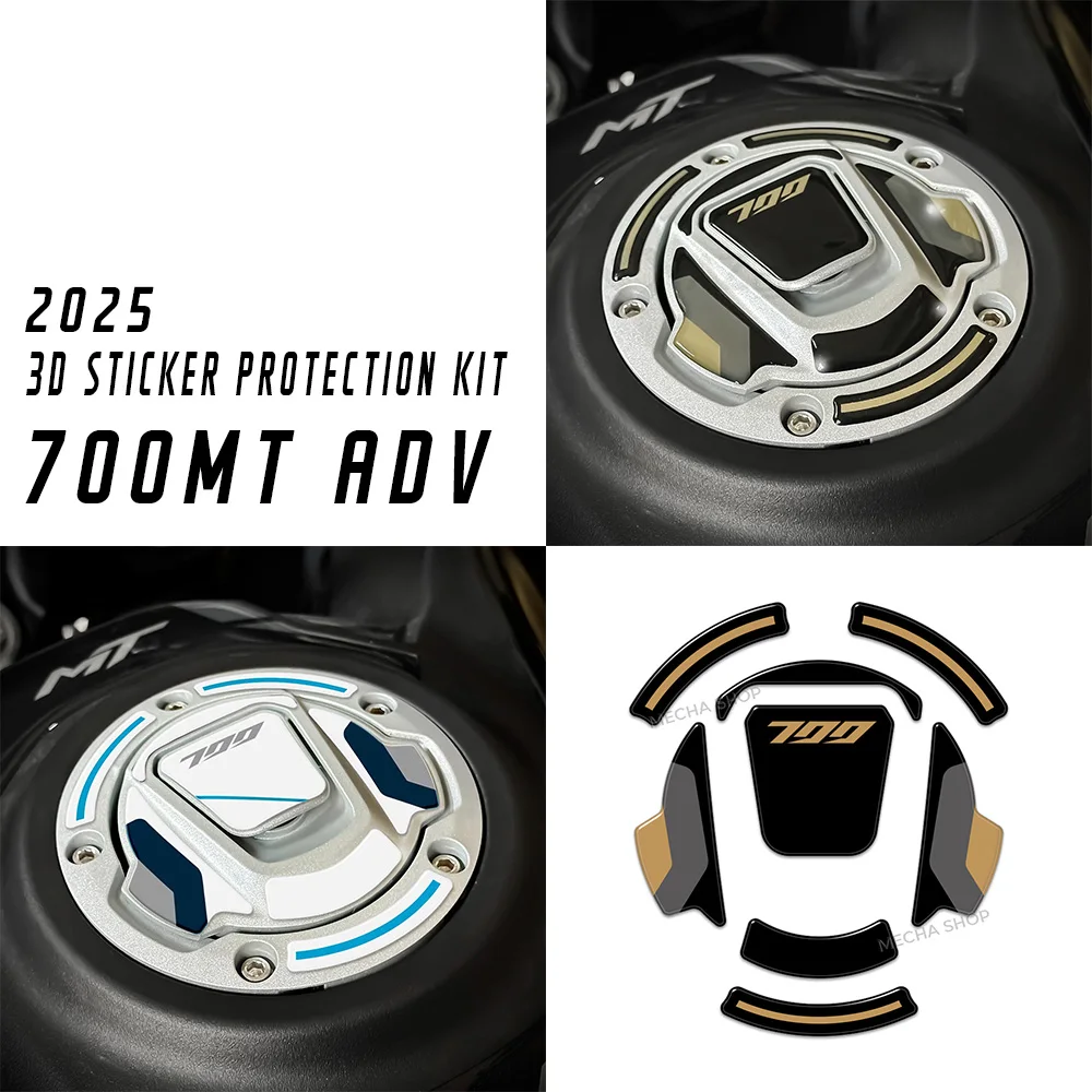 

Motorcycle Equipment Accessories For CFMoto 700MT ADV Nebula White 700MT ADV 3D Sticker Protection Kit Fuel Tank Cover
