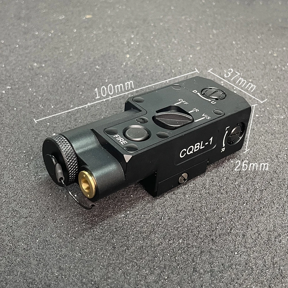 CQBL 1 Tactical Laser Sight Infrared Laser IR Aim Pointer Indicator w/ Remote Pressure Switch Fit 20mm Rail