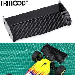 TRINOOD Carbon Fiber&Aluminum Alloy Tail Wing Rear Wing Spoiler for LO-SI Mini-B 1/16 Buggy RC Crawler Car Upgrade Parts
