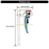 Sturdy Stainlesses Steel 200mm Length Clamps Convenient for Workbenches Quick Releases Levers Clamps With Soft ABS Pad