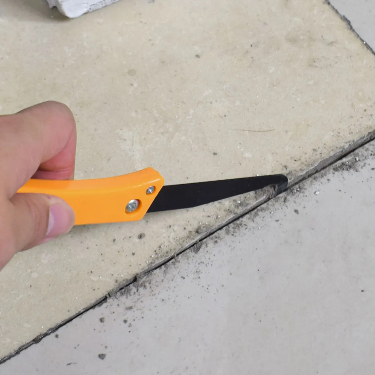 

2Pcs Gap Hook Knife Dust Removal Old Mortar Cleaning Tool Tile Repair Hand Tool Grout Removal Multifunctional Hardware
