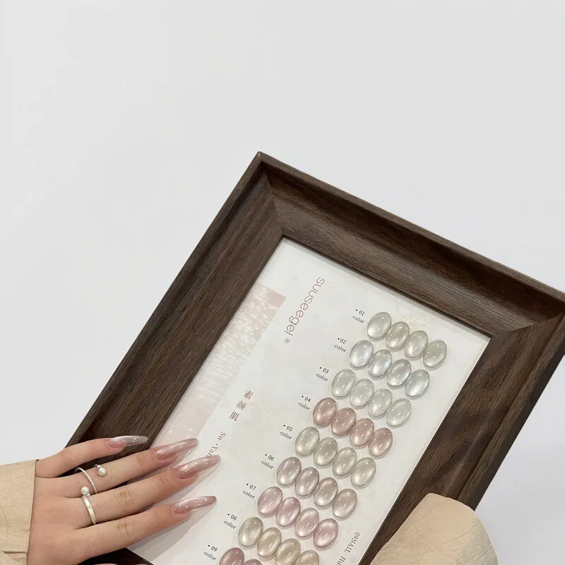 1 pièces Flash Pure luxure nue lumière héroïne oeil de chat vernis à ongles 2025 blanchiment glace Transparent automne haut de gamme Nail Art