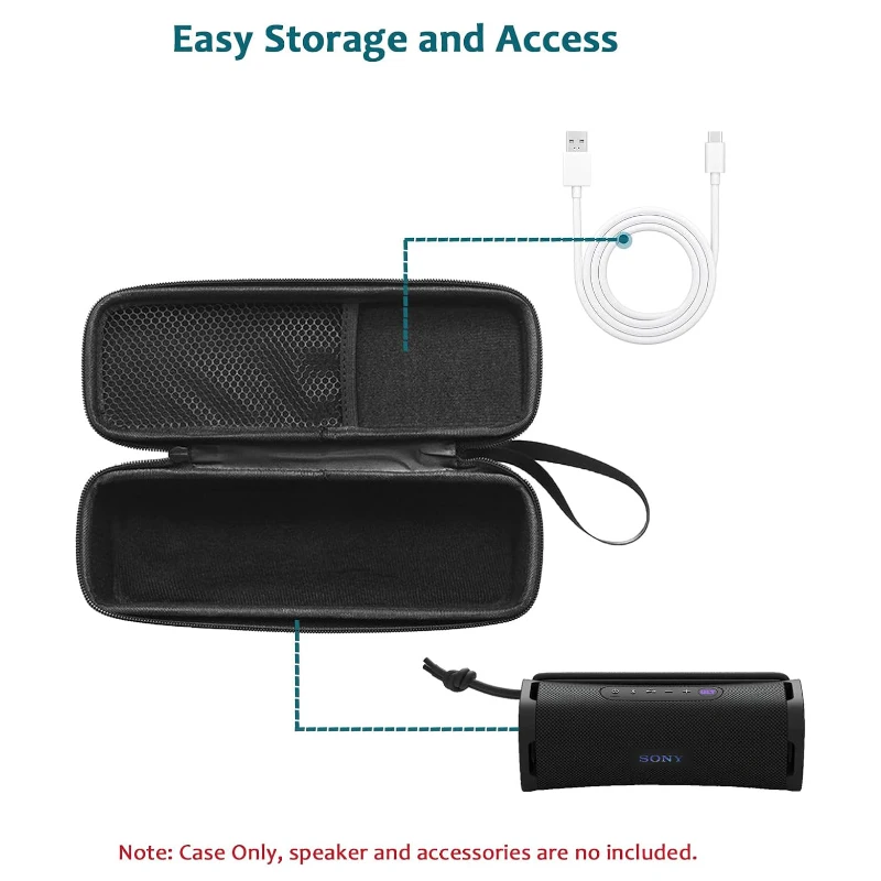 ZOPRORE-funda dura de EVA portátil para almacenamiento de viaje, funda para altavoz Bluetooth inalámbrico Sony ULT Field 1/SRS-ULT 10