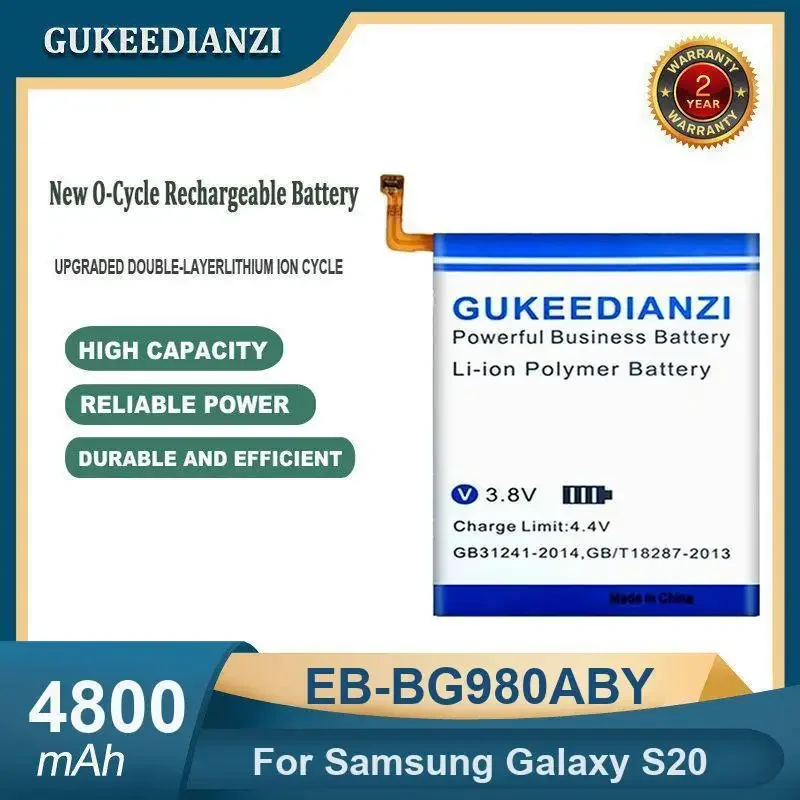 

High Capacity 4800mAh EB-BG980ABY Mobile Phone Battery For Samsung Galaxy S20