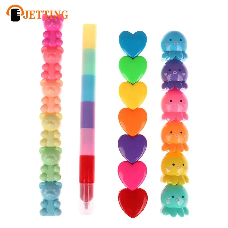 

1Pc Creative Cat Claw Bear Shape Highlighter Cartoon Cute Can Be Separated Wide Pen Thick Pen Student Line Color Marker