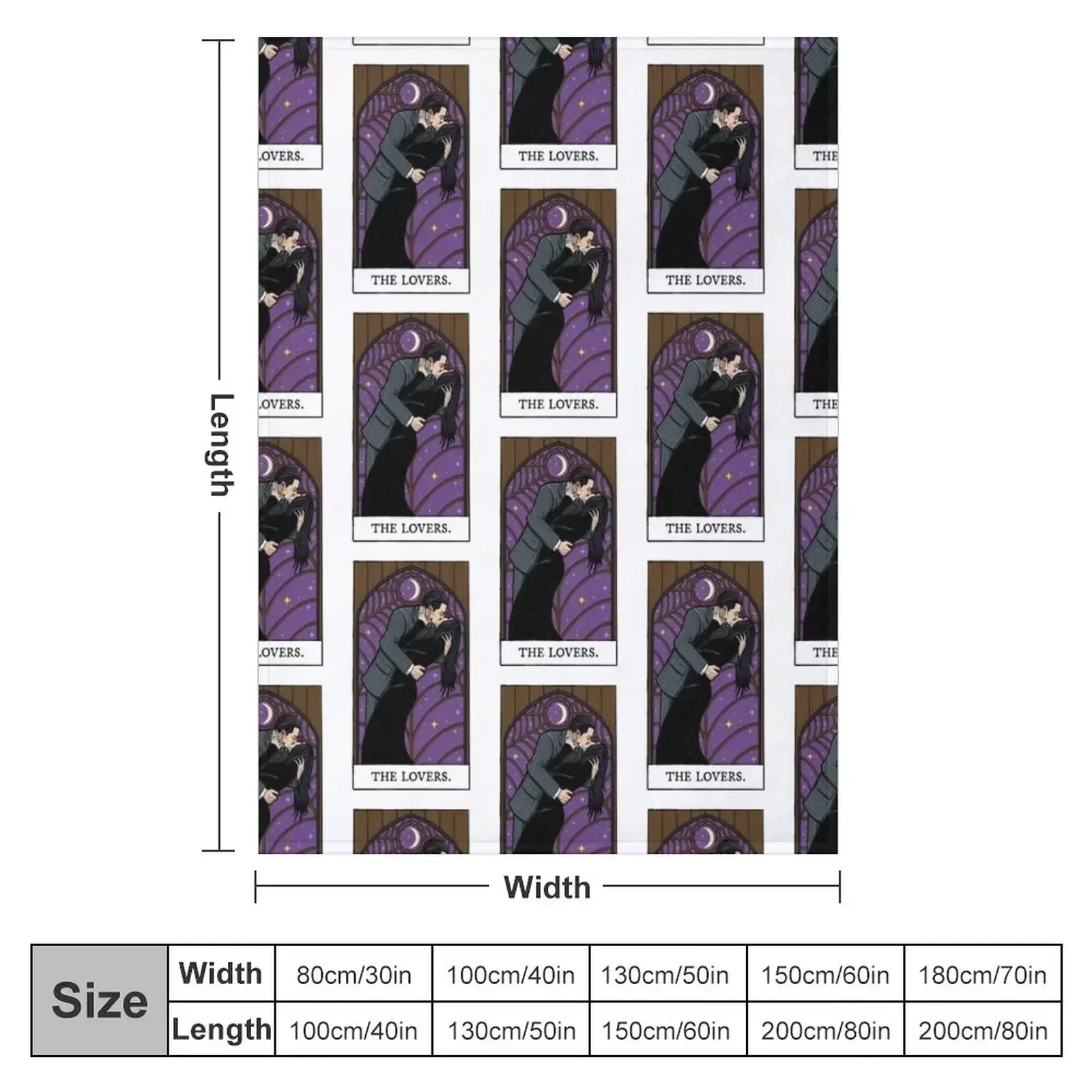 The Lovers Tarot Card Throw Blanket Luxury For Sofa Thin Blankets