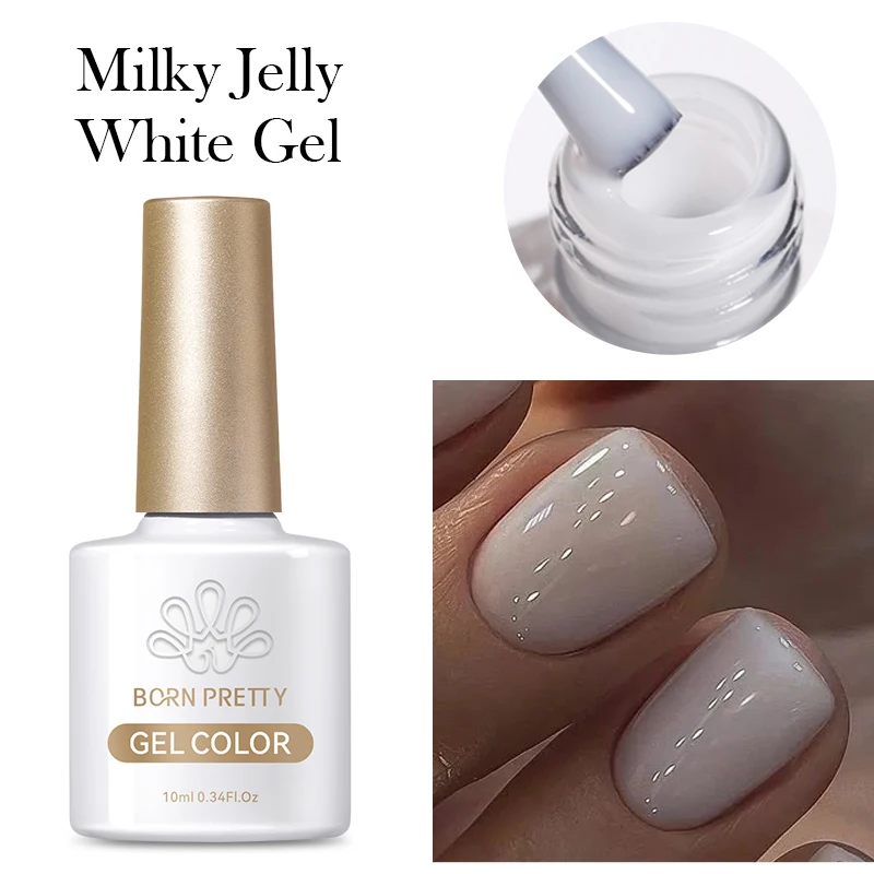BORN PRETTY Funkelnde Glasperle Katze Magnetischer Gel-Nagellack Flash White Spar Red Color Semi Permanent Soak Off UV Gel Lack