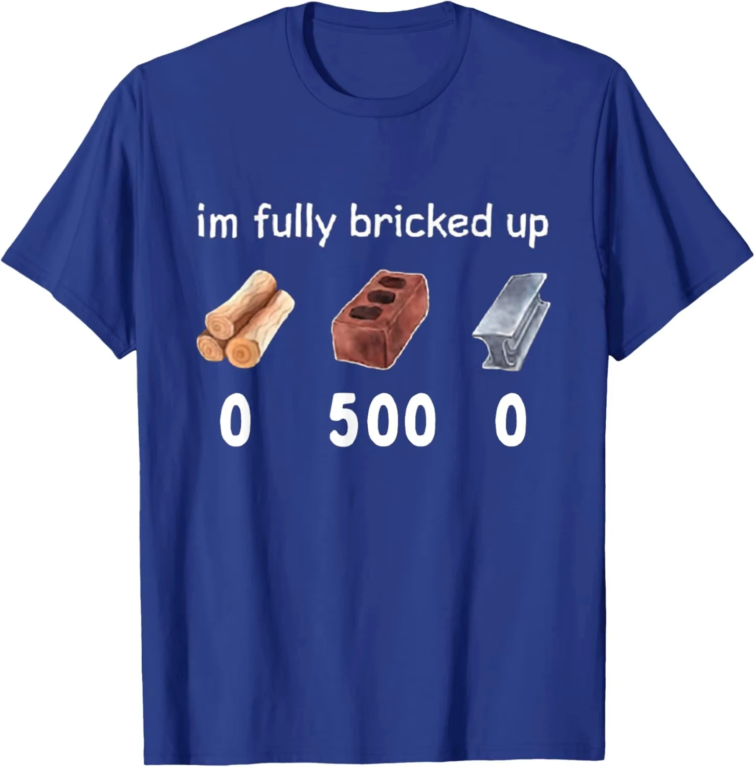 Im Fully Bricked Up Mens T-shirt Summer Tracksuit O-Neck Short Sleeve Pullover Breathable Sportswear Harajuku Fashion Streetwear