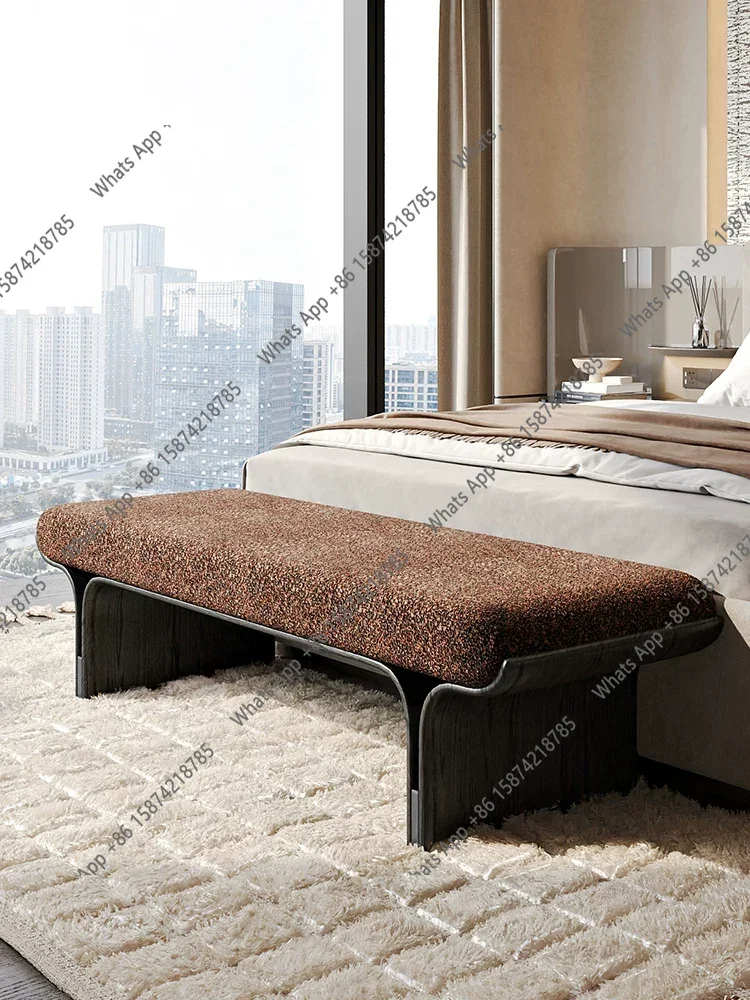 Italian light luxury bedroom bedside bench modern simple bedside stool soft bag household shoe changing stool sofa stool