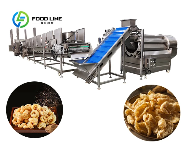 Máquina para freír Chicharron de cerdo frita profunda para rascar la piel de cerdo