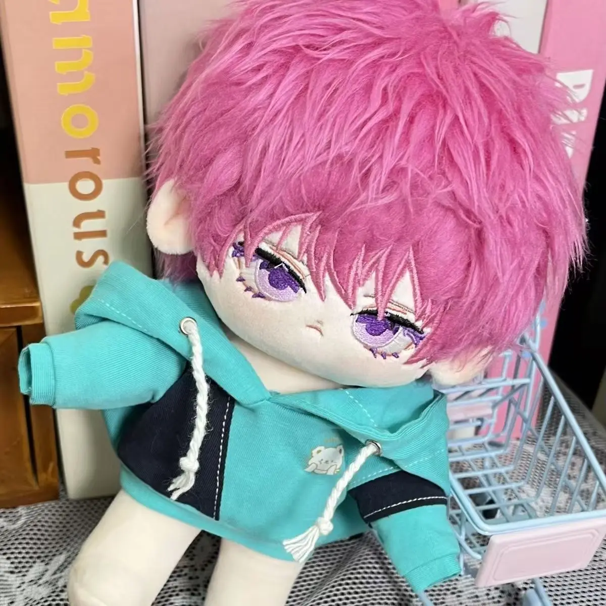 Stuffed 20cm Comic Characters Saiki Kusuo Change Clothes Plush Dolls Body With Skeleton Toys for Fan Collection Birthday Gifts