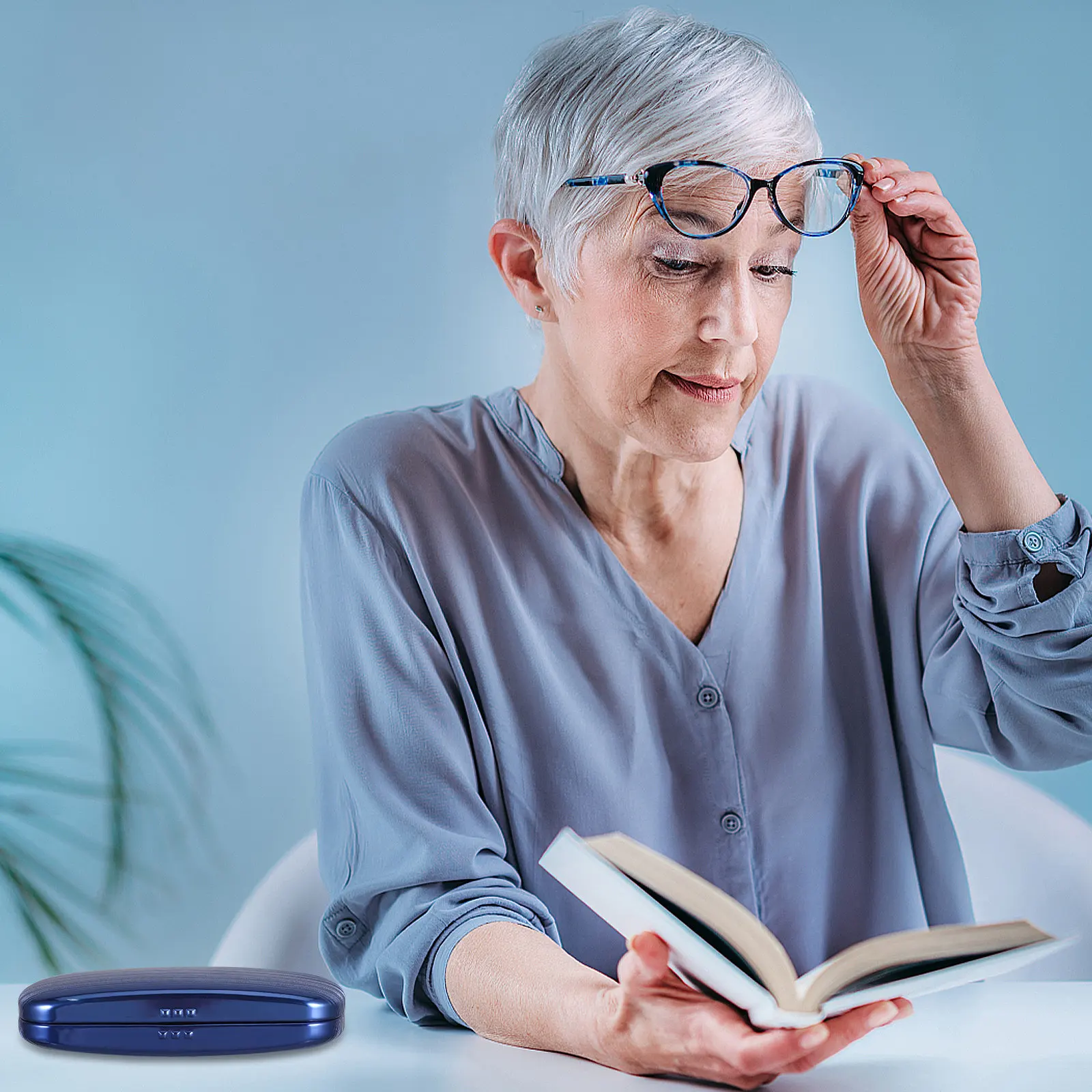 

Футляр для очков, жесткий, тонкий, из алюминия, ручной работы, для очков и солнцезащитных очков