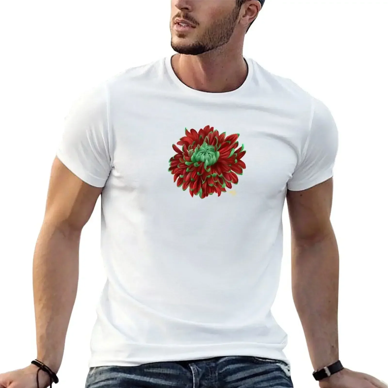 December Winter Chrysanthemum - No BG T-Shirt plus size clothes graphic shirts cute tops mens shirts graphic tee