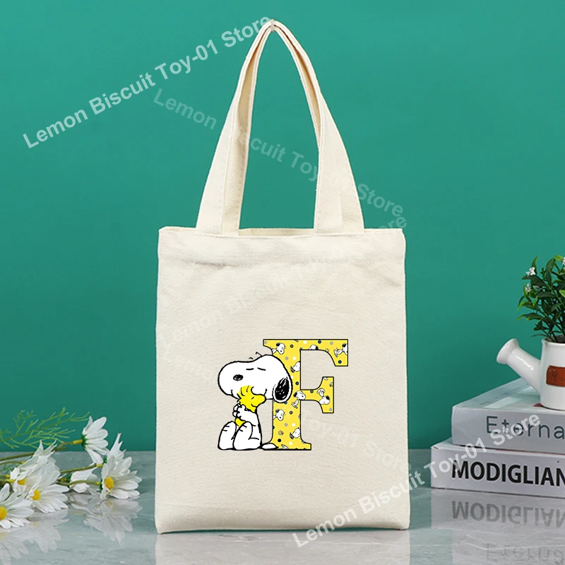 سنوبيس قماش المتسوق حقيبة الكرتون رسالة المرأة حقيبة يد قابلة لإعادة الاستخدام طالب الجمالية حقائب كتف هدايا عيد الميلاد