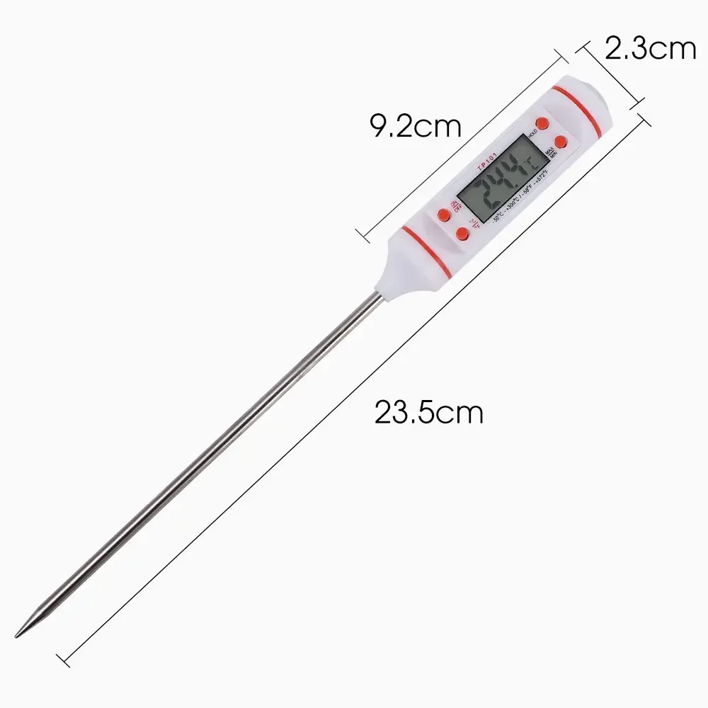 Кухонный цифровой игольчатый термометр для масла, бытовой термометр для мяса, торта, жарки, барбекю, ужина, духовки, инструменты для термометра