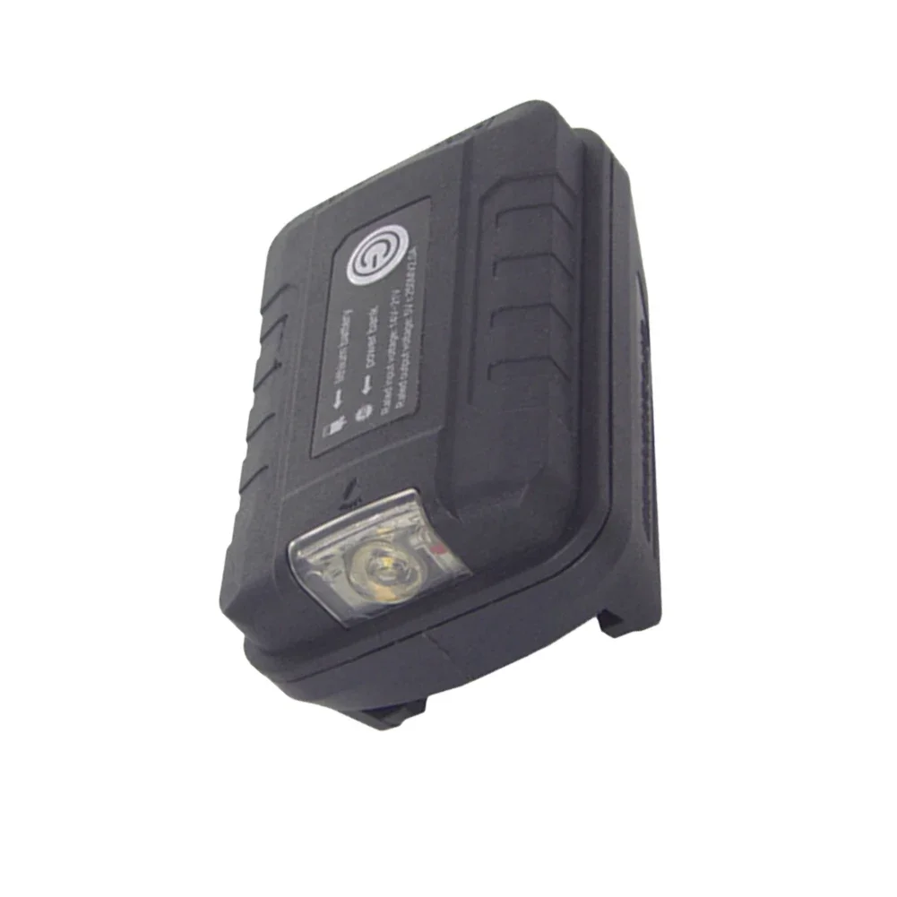 Adapter Light Lamp Flashlight Torch USB Mobile Phone Charger For Worx Orange 4 Pin Socket 20V Li-Ion Battery Power Bank