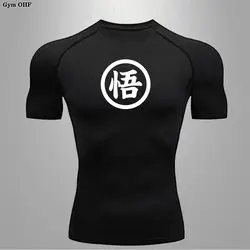 Long Sleeve Z Goku Anime Men Running T Shirt Quick Dry Shirt Yoga Training Compression T-Shirts Gym Jogging Sweatshirt Rashguard