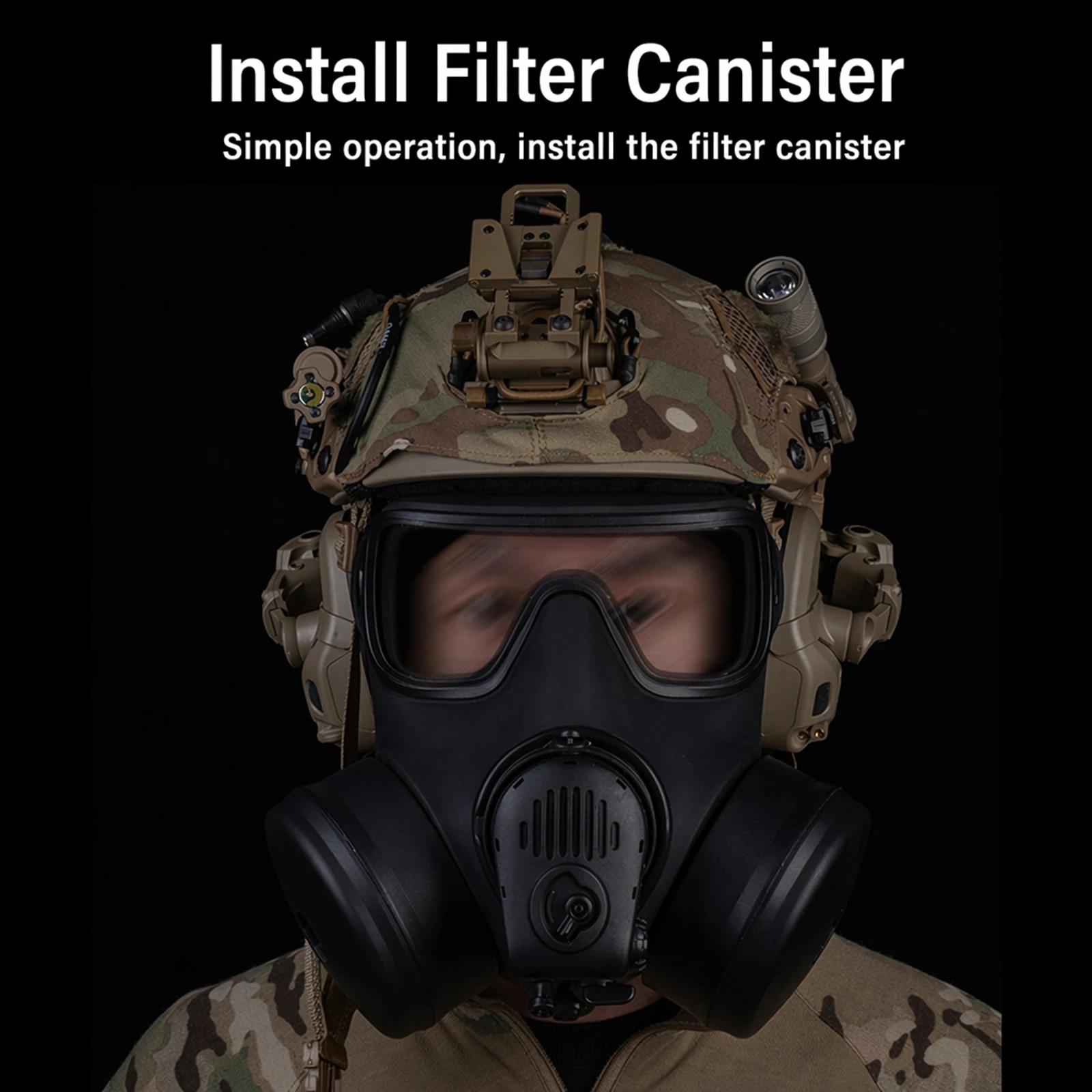 FM53 Tempat Filter Masker Gas  - Prop En Cosplay ulasan dan harga