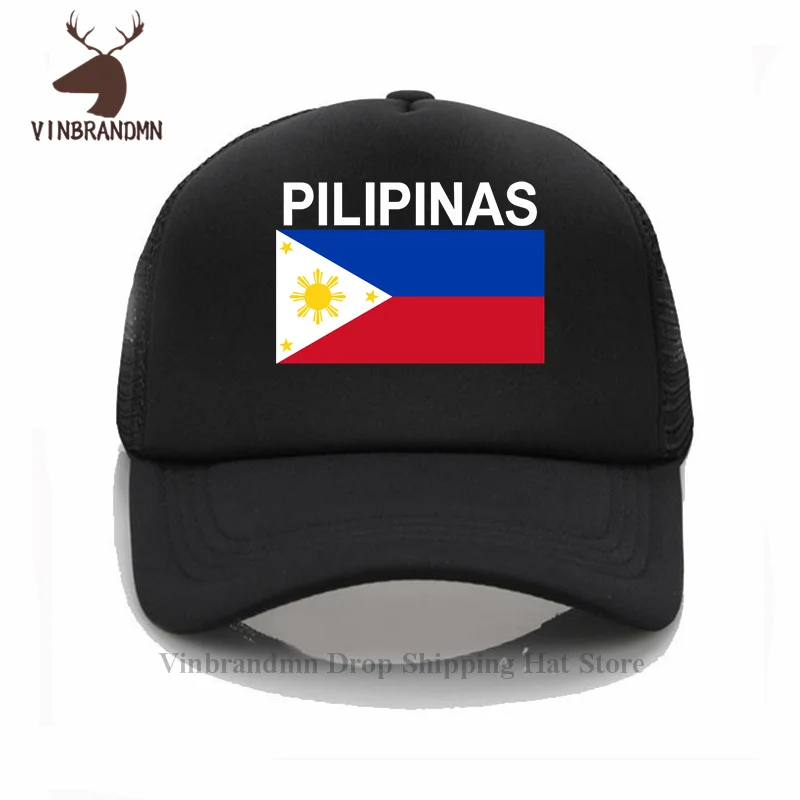 2024 hot sale fashion Philippines Pilipinas country flag baseball cap summer cool bucket hats 100% cotton hip hop visor sun hats