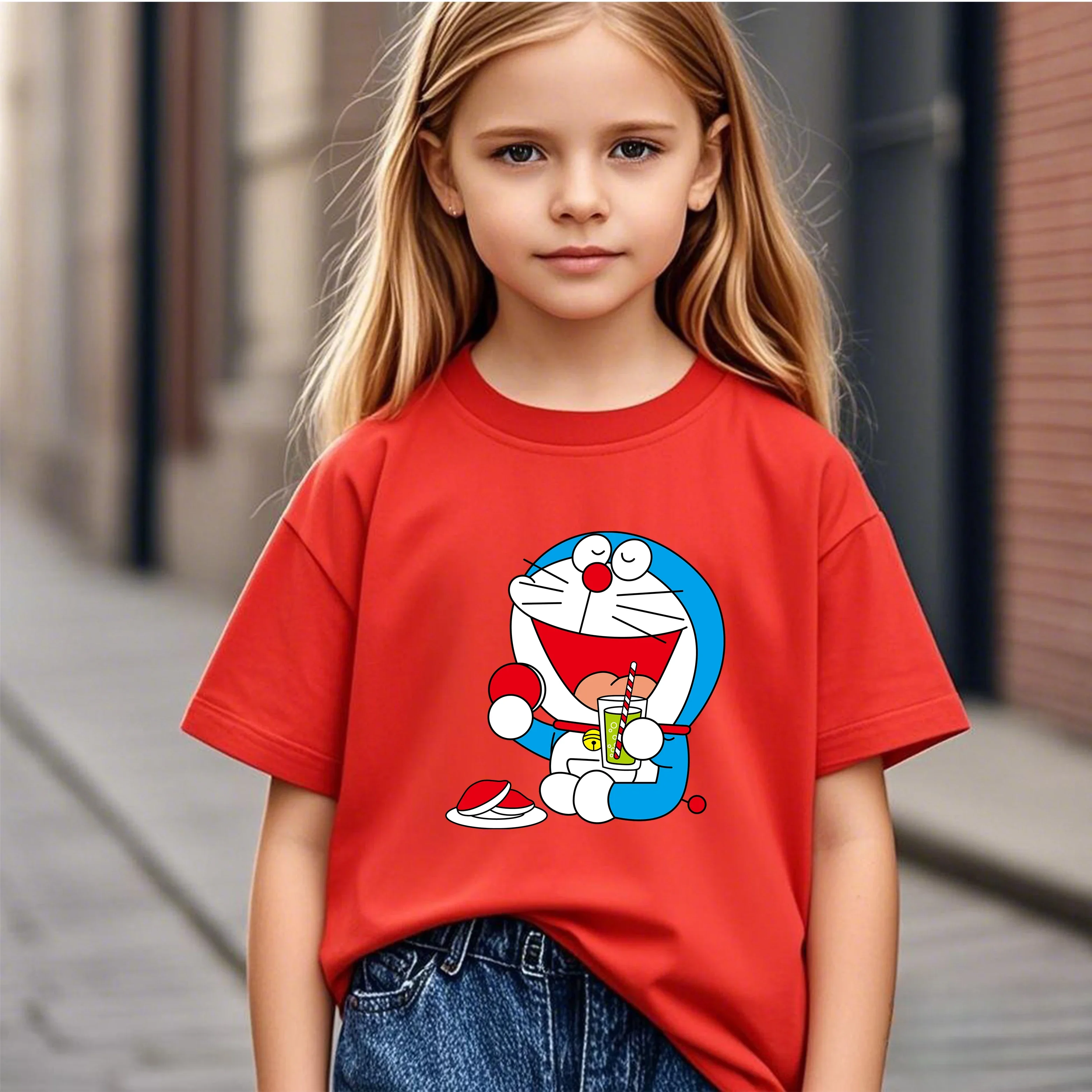 

Snoopy 2026 Soft Cartoon Print 2D Short Sleeve Casual Daily Hot Sale Shirts For Kids
