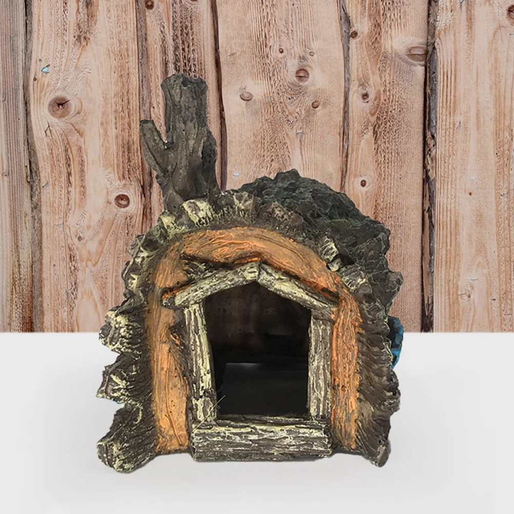 

Natural Fish Tank Ornament Shrimp Breeding House Aquarium Shelter Cave Decorative Underwater Hideaway Craft Landscape For