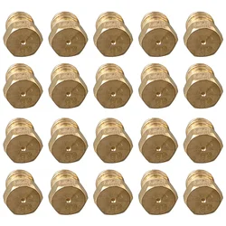 20pcs Copper Burner Nozzle 0.5mm Propane Burner Orifice Kit For LPG Burner Nozzle Replacement Parts