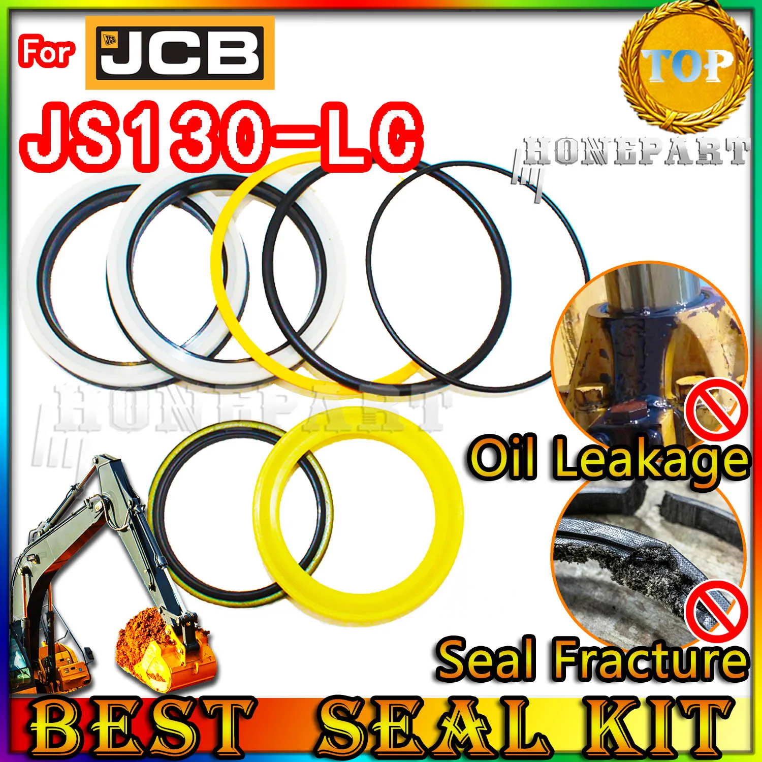 

Для JCB JS130-LC Ремкомплект сальника Рычаг стрелы Ковш Экскаватор Гидравлический цилиндр JS130 LC Регулятор Инжектор Ножка PPC Погрузчик