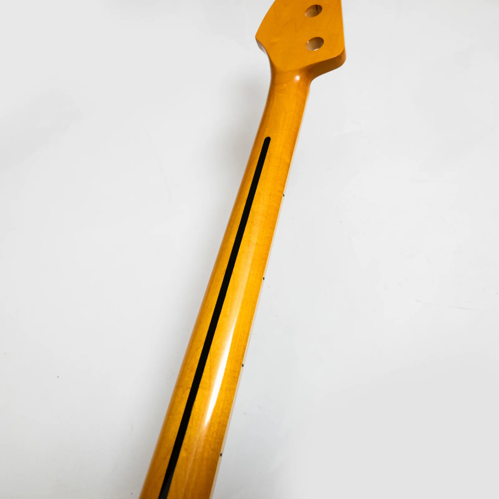 4 String Bass Guitar Neck Yellow Maple Rosewood Fingerboard 20 Frets Stainless Steel  Frets Bone Nut view 4